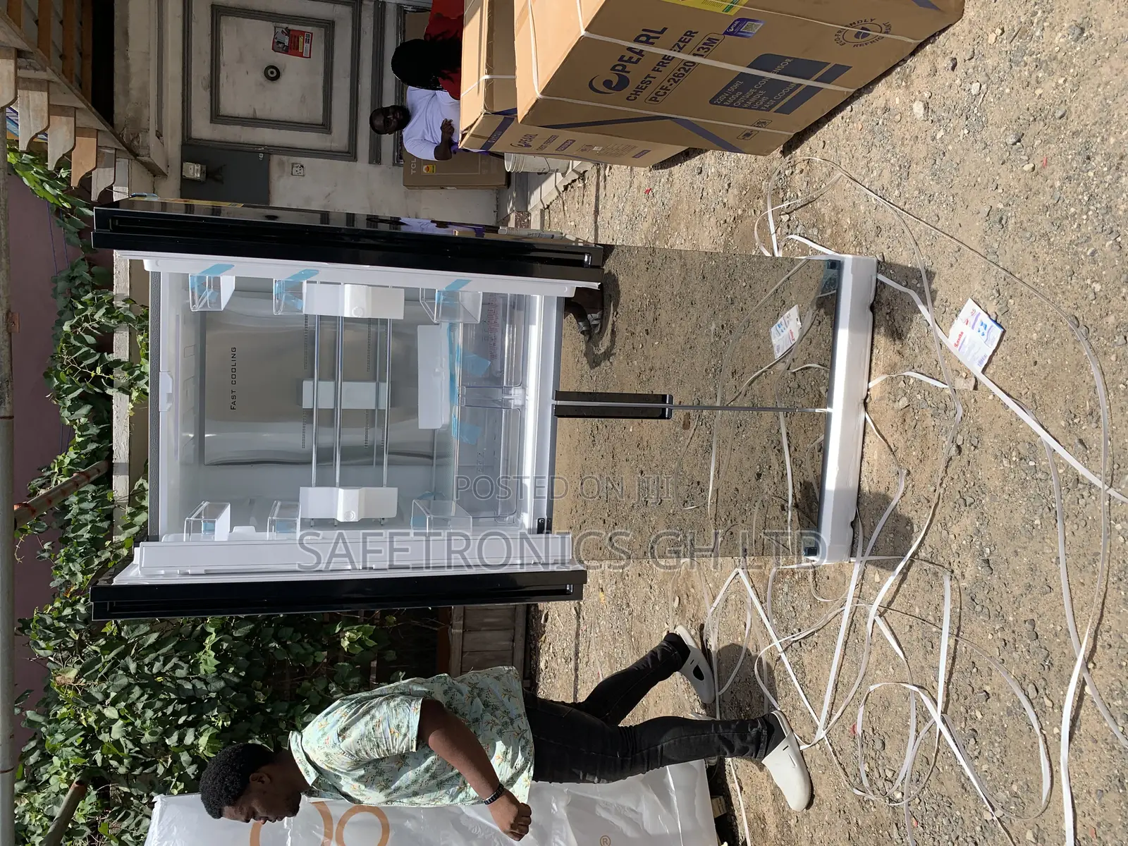Newly Virtual Side by Side Pearl Pf‐630mdbg‐2gb 482 L 4 Doors Fridge