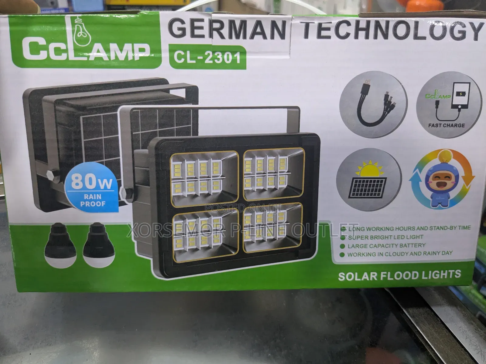80w Cl-2301 Solar Compound Light