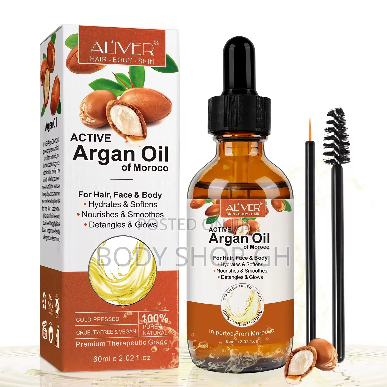 100% Organic Cold-Pressed Moroccan Argan Oil for Skin Hair