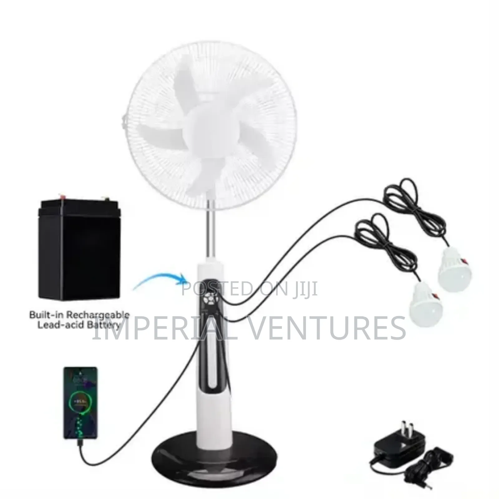 Morgan Rechargeable Solar Fan
