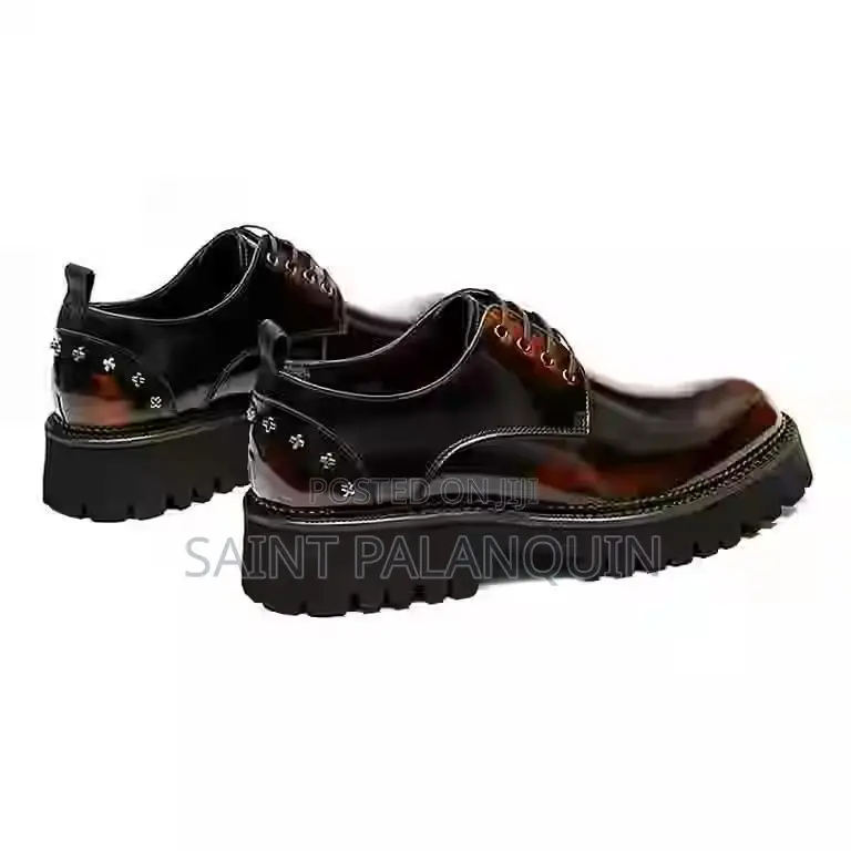 Men Derby Thick Rugged Shoe