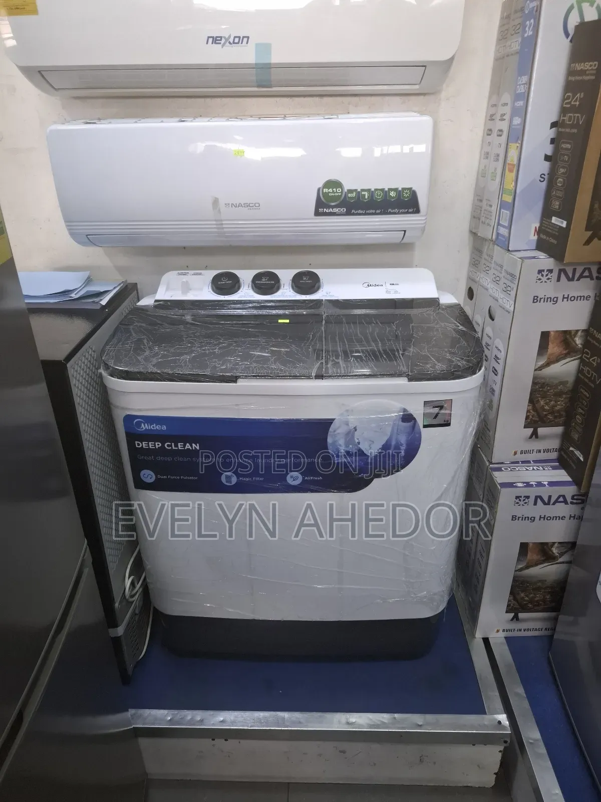 Midea Semi Automatic Twin Tub Washing Machine 7kg Available