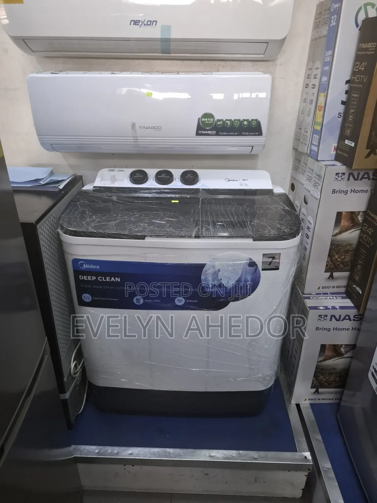 Midea Semi Automatic Twin Tub Washing Machine 7kg Available