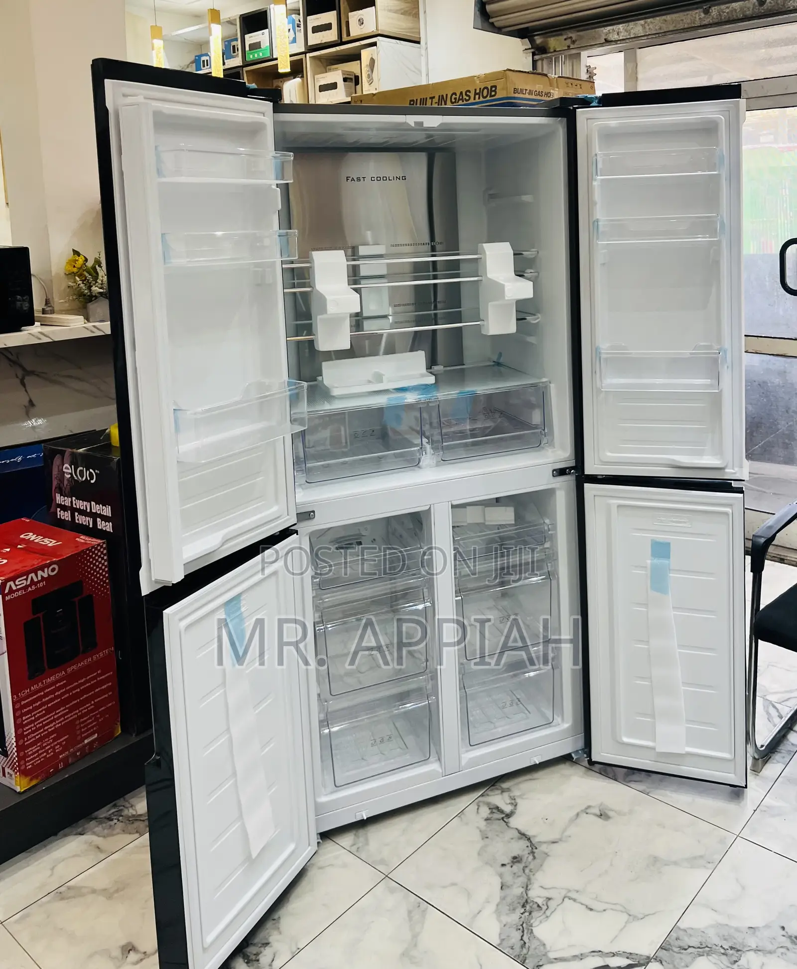 Shop Quality Pearl 482l Side by Side 4 Door Fridge(Pf-630mdbg-2gb)