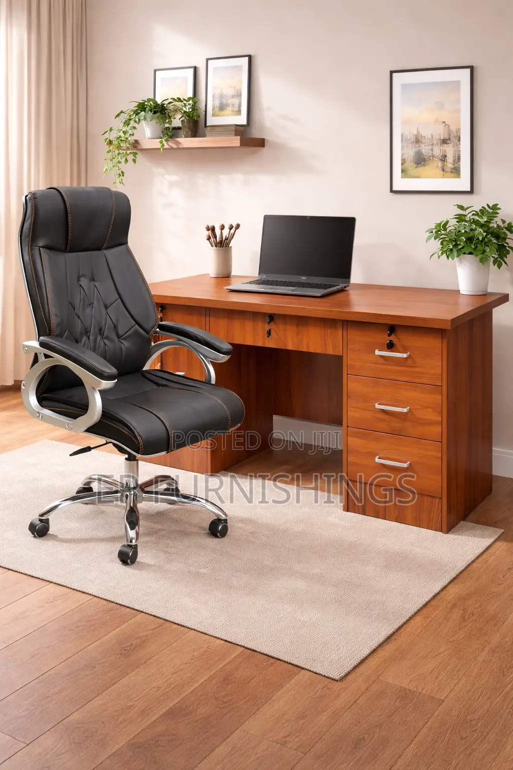 1.4m Executive Office Desk and Chair