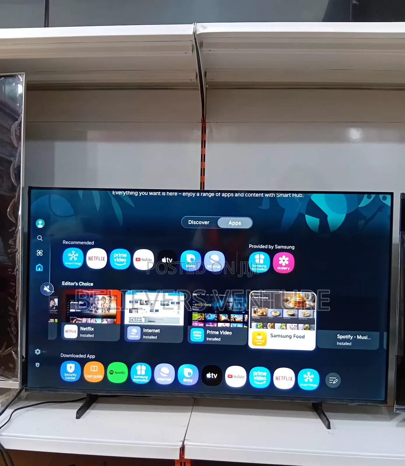 U8000f Samsung Flatscreen Tv/Television 50inches Qled Knox O.S