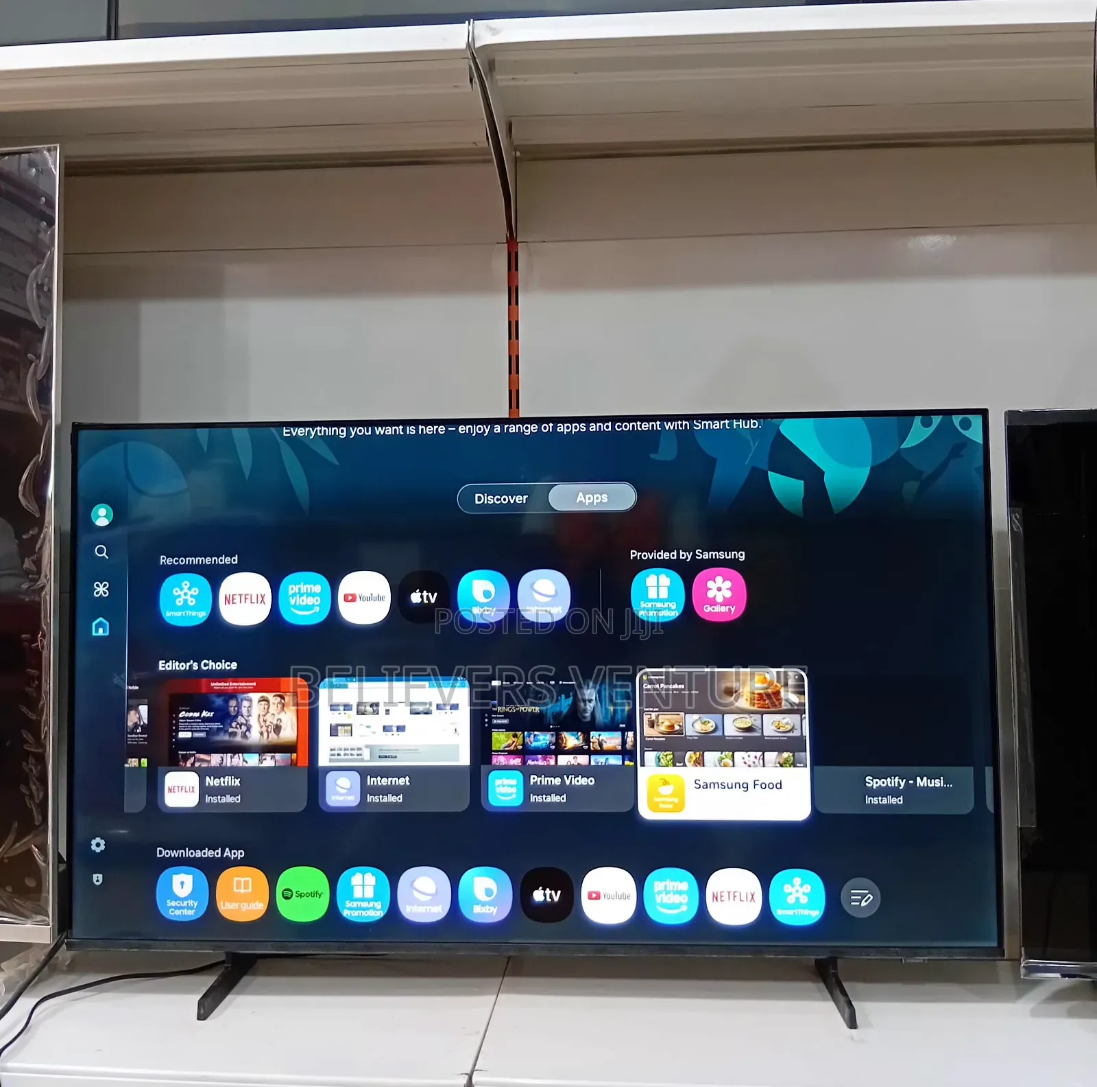 U8000f Samsung Flatscreen Tv/Television 50inches Qled Knox O.S