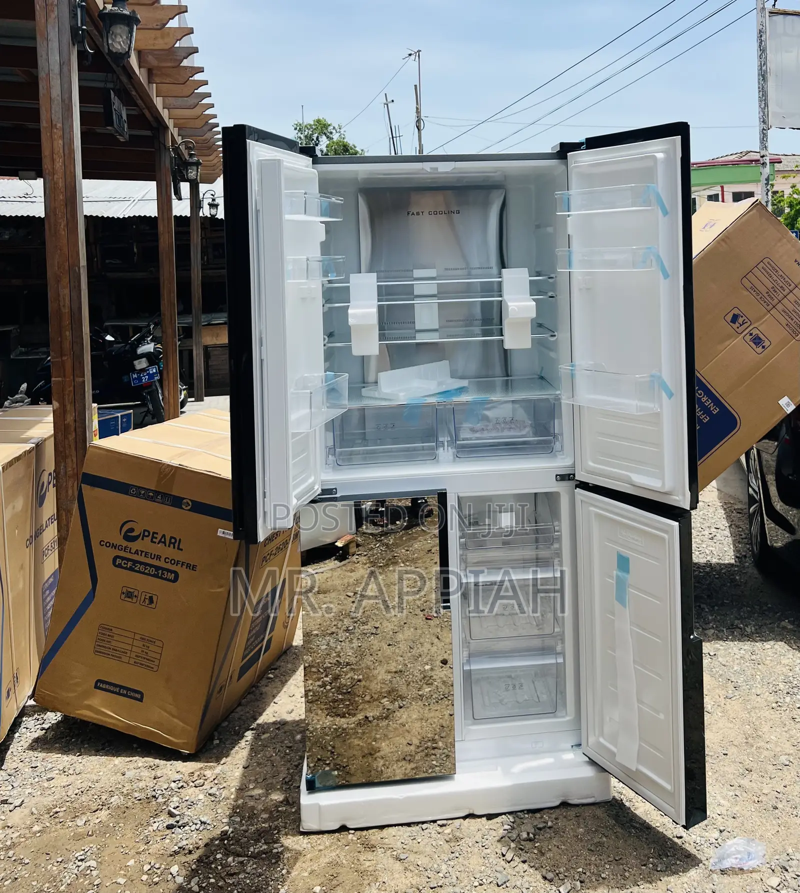(Pf-630mdbg-2gb)New Pearl Side by Side Fridge,482liters
