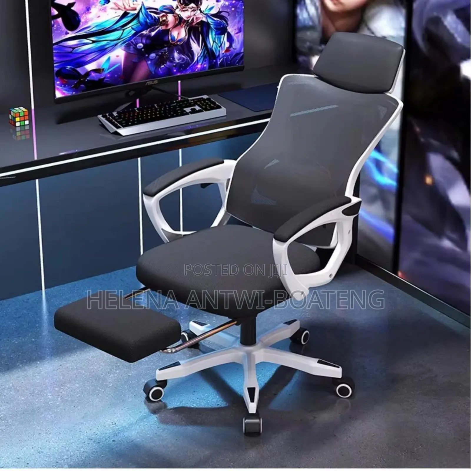 Ergonomic Office Gaming Chair With Footrest