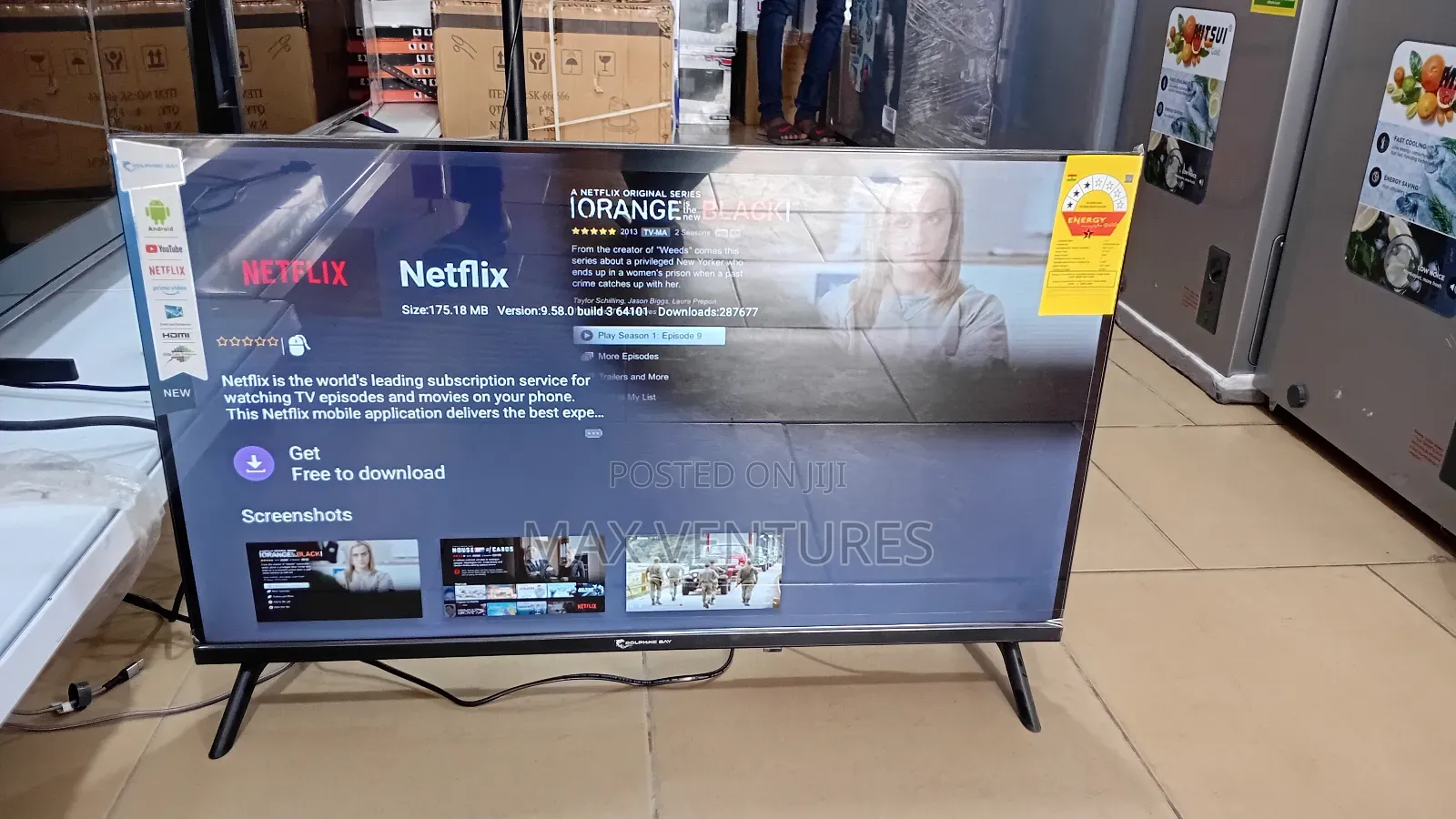 Slim Frameless 32"Tv Smart Dolphine Bay 32"Smart Tv
