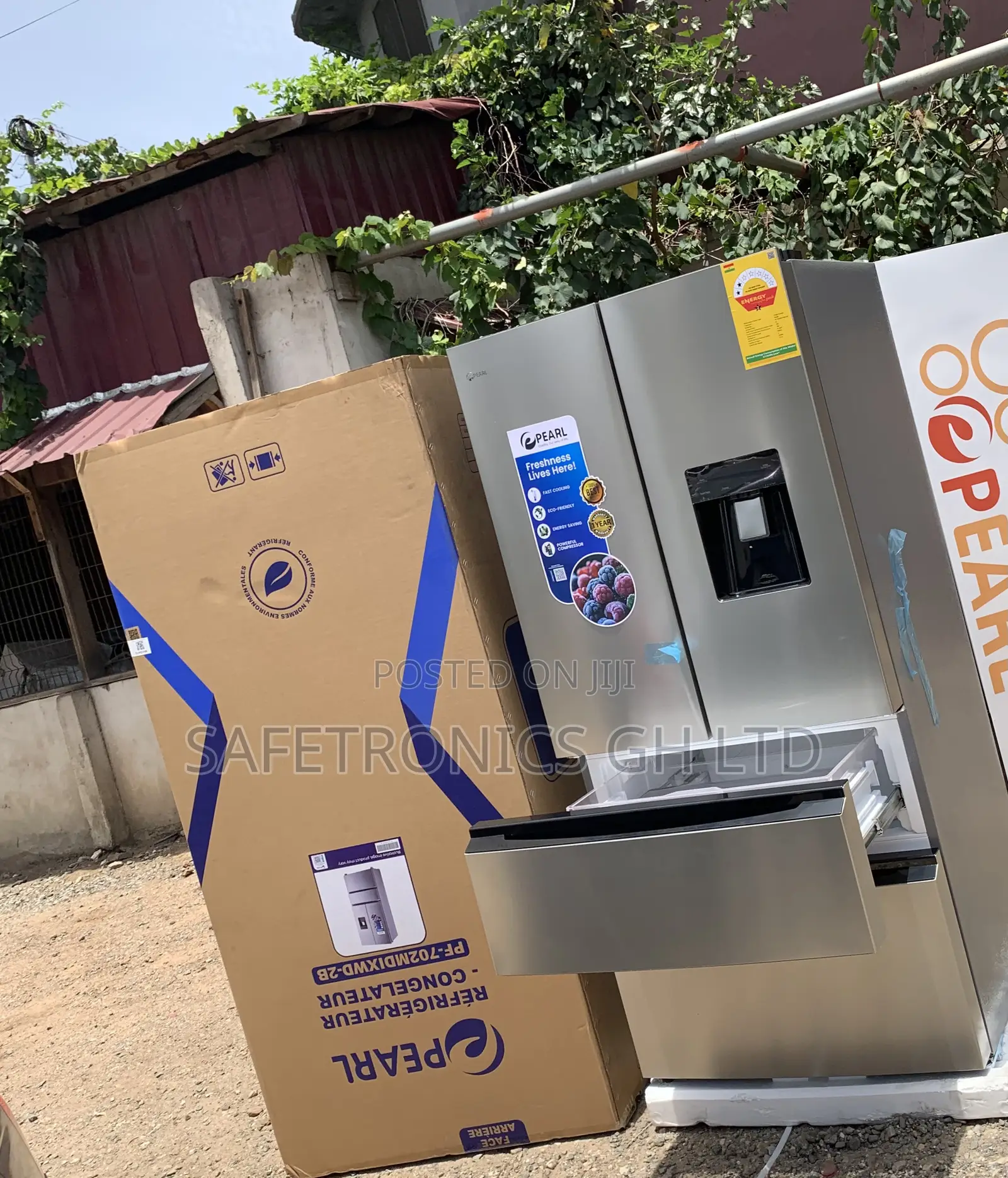 Trust Unique Side by Side 4 Doors Pearl 531 Liters Dispenser Fridge