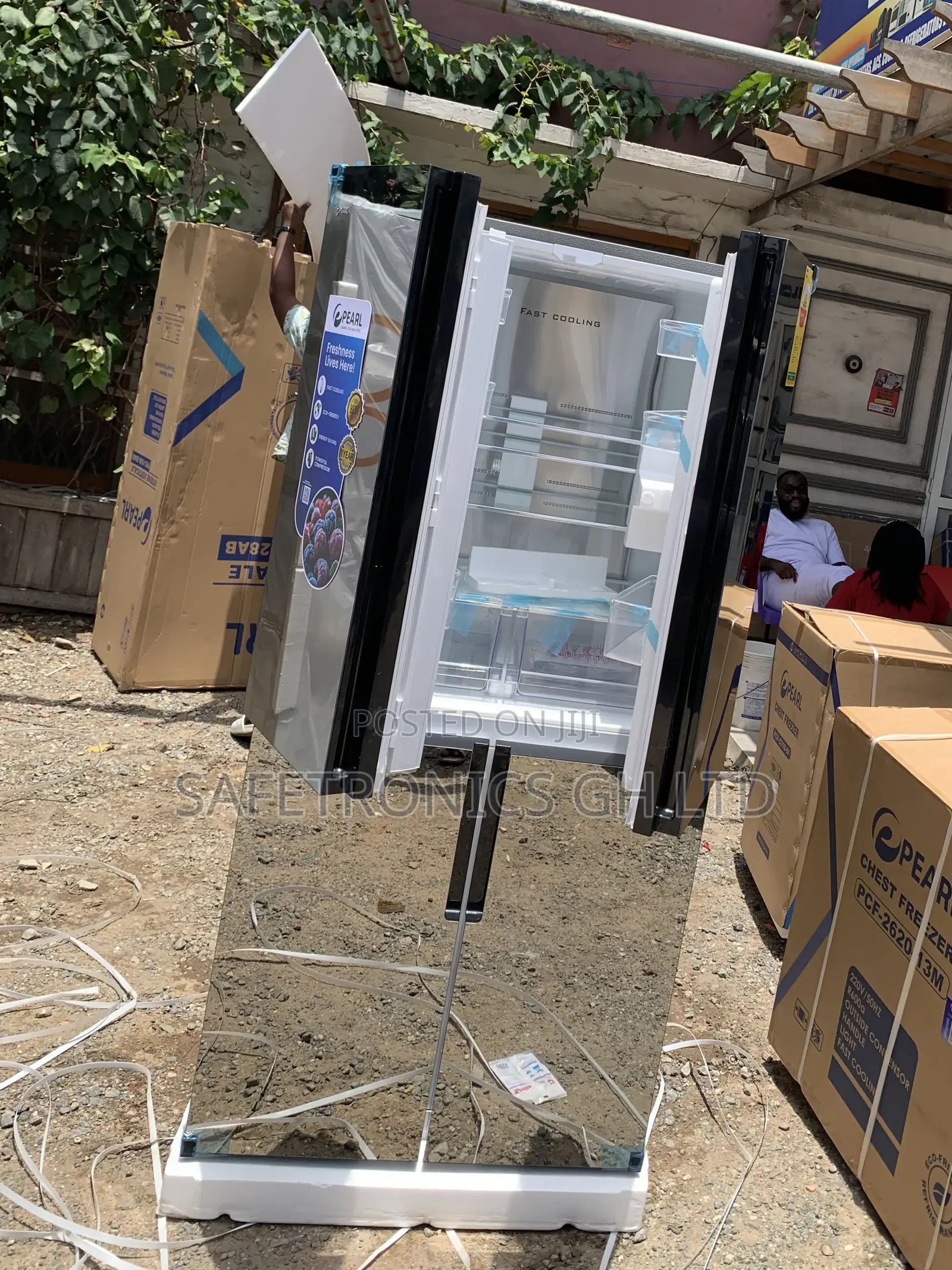 Zealous Pearl Side by Side 4 Doors Mirror 482 Liters Fridge