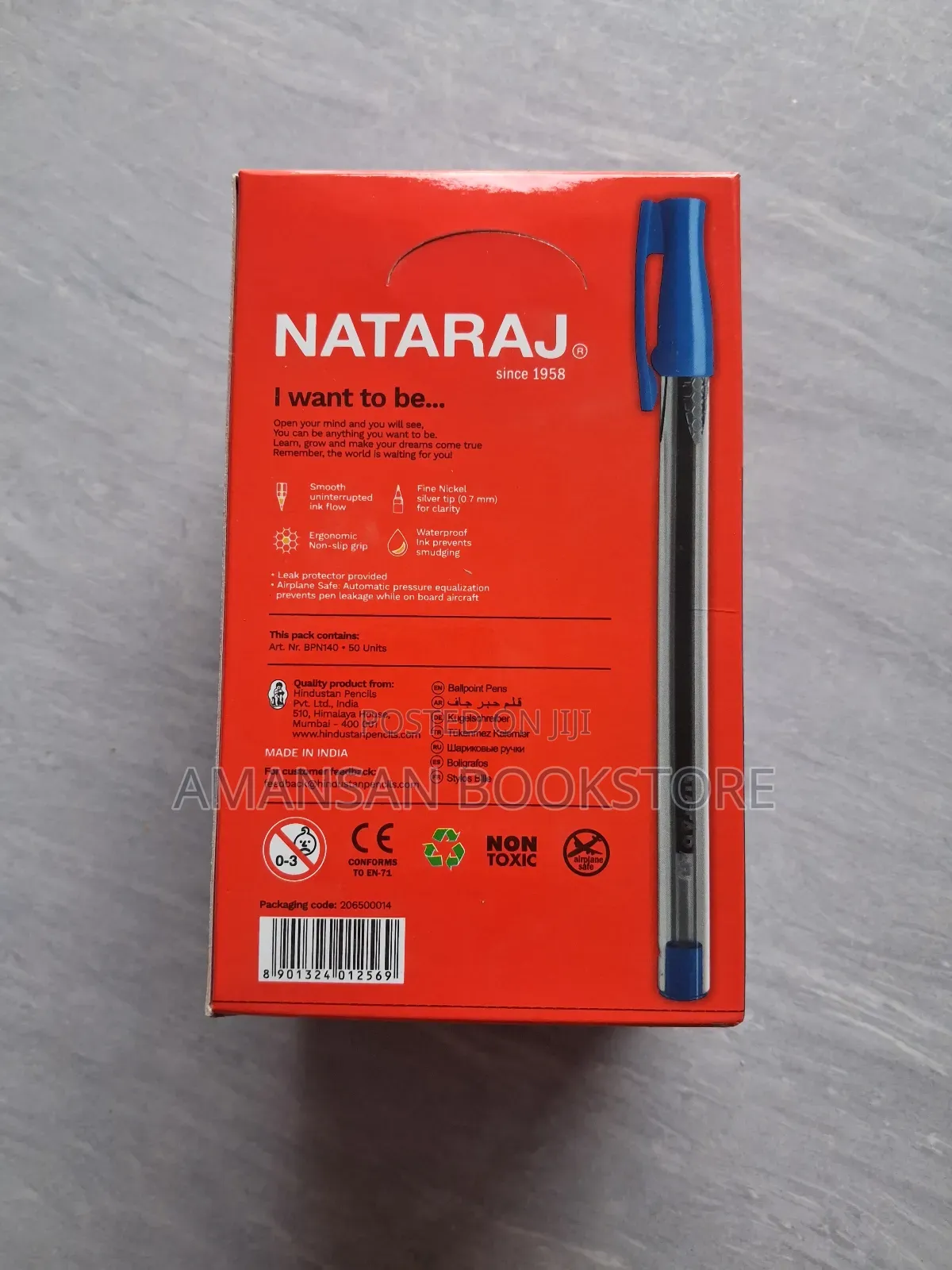 Nataraj Ballpoint Pen (Blue)