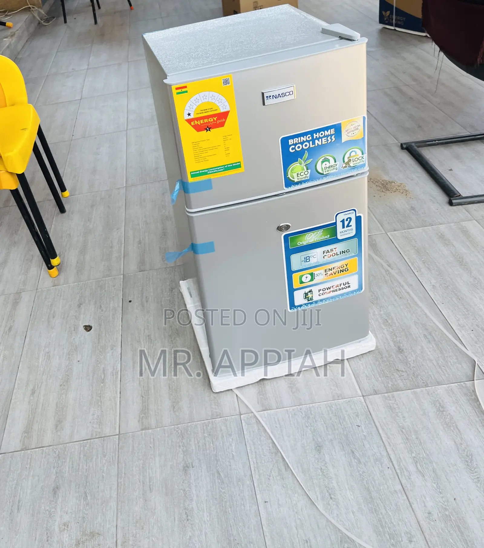 Adorable Nasco 90l 2 Door Refrigerator With Lock Key(90l)