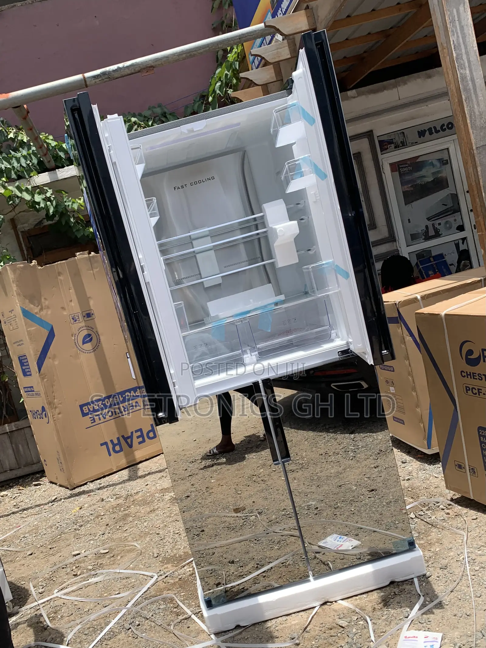 Trust Reliable 4 Doors Pearl Side by Side Mirror 482 Liters Fridge