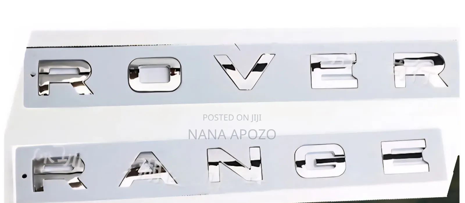 Range Rover Silver Chrome Letters