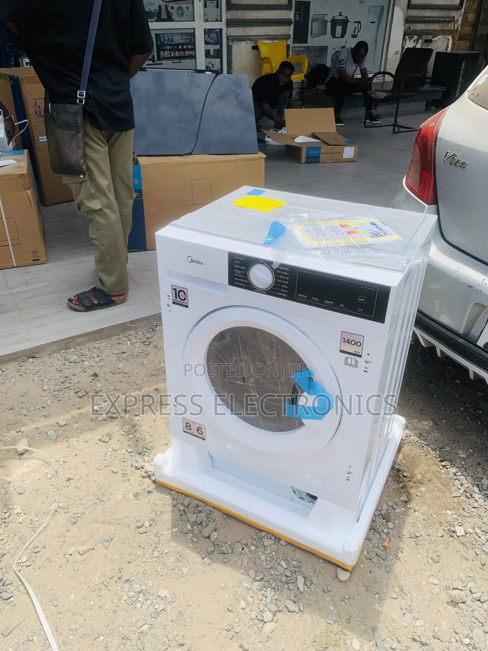 Eco Friendly Washing Machine Mfa06d80b/W Midea 8/6kg