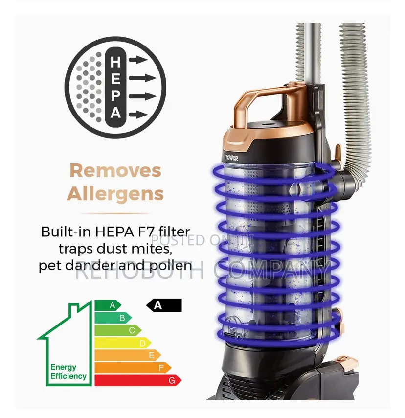 Tower T108000blgpet Rxp30pet Bagless Upright Vacuum Cleaner