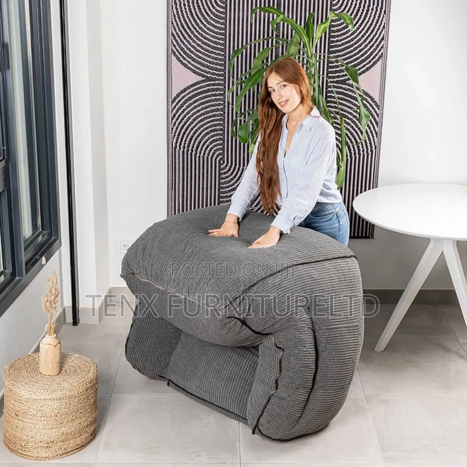 Bean Bag (Xl Banana Air) Dark Grey