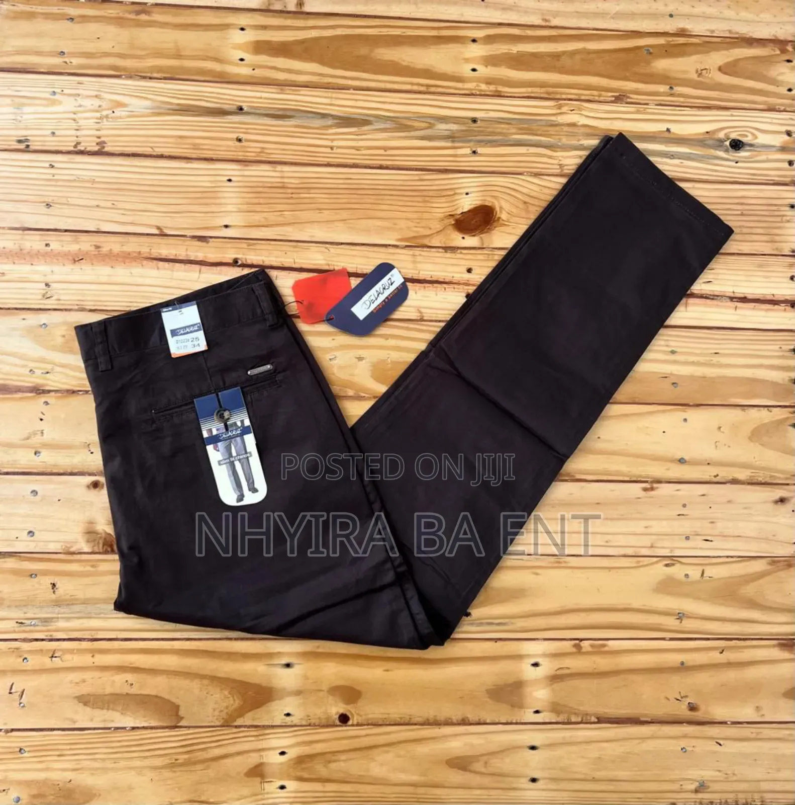 Delacruz Stretch Khaki Trousers