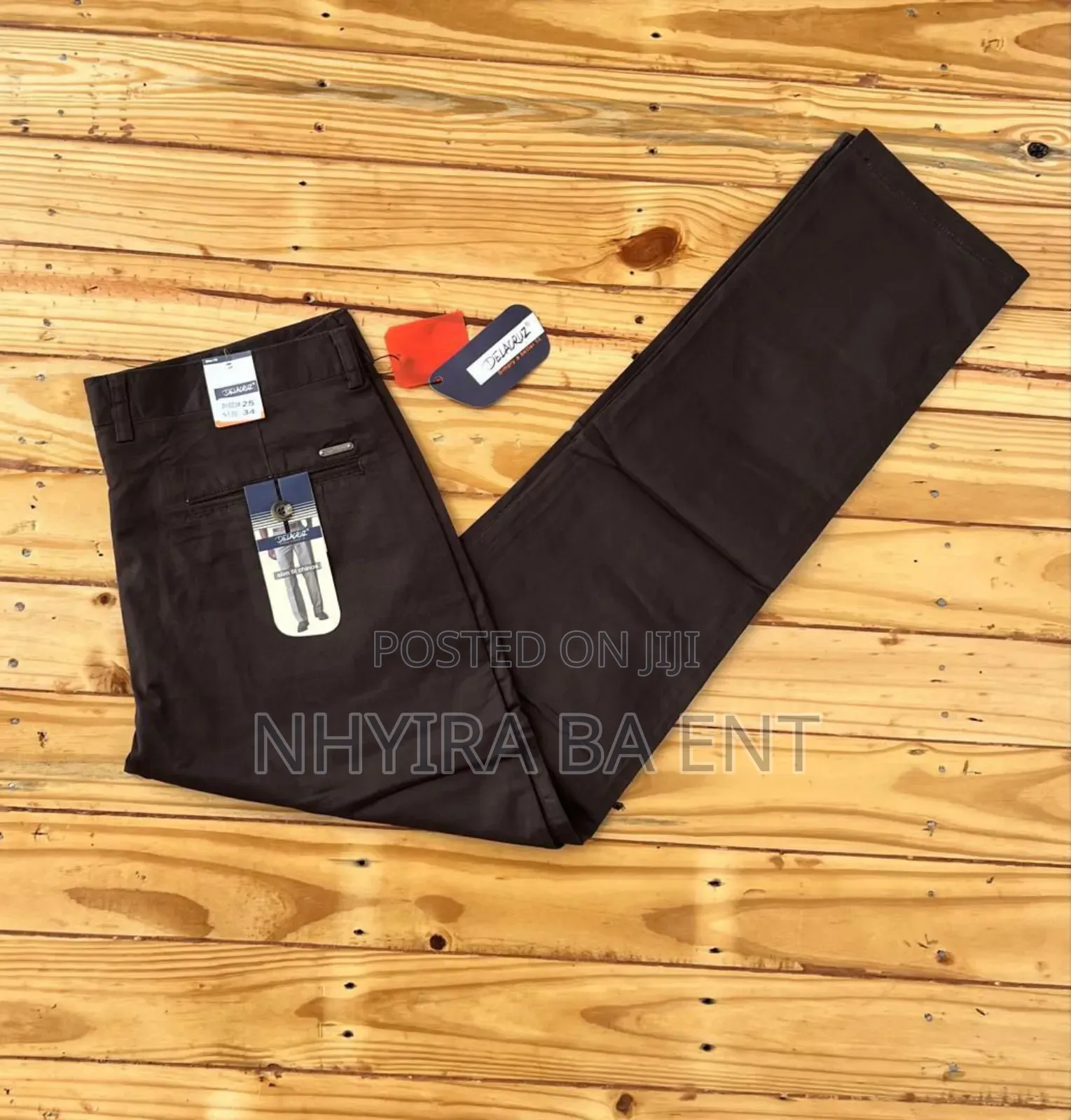 Delacruz Stretch Khaki Trousers