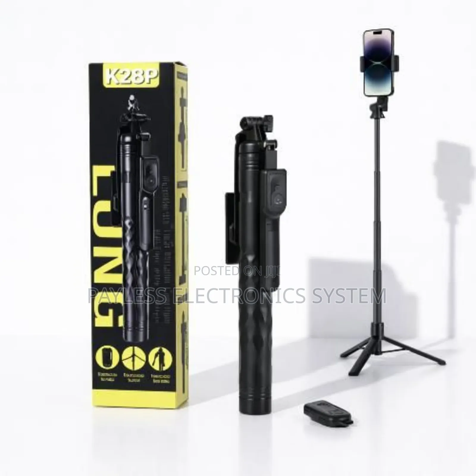K28p Wireless Selfie Stick Tripod With Remote