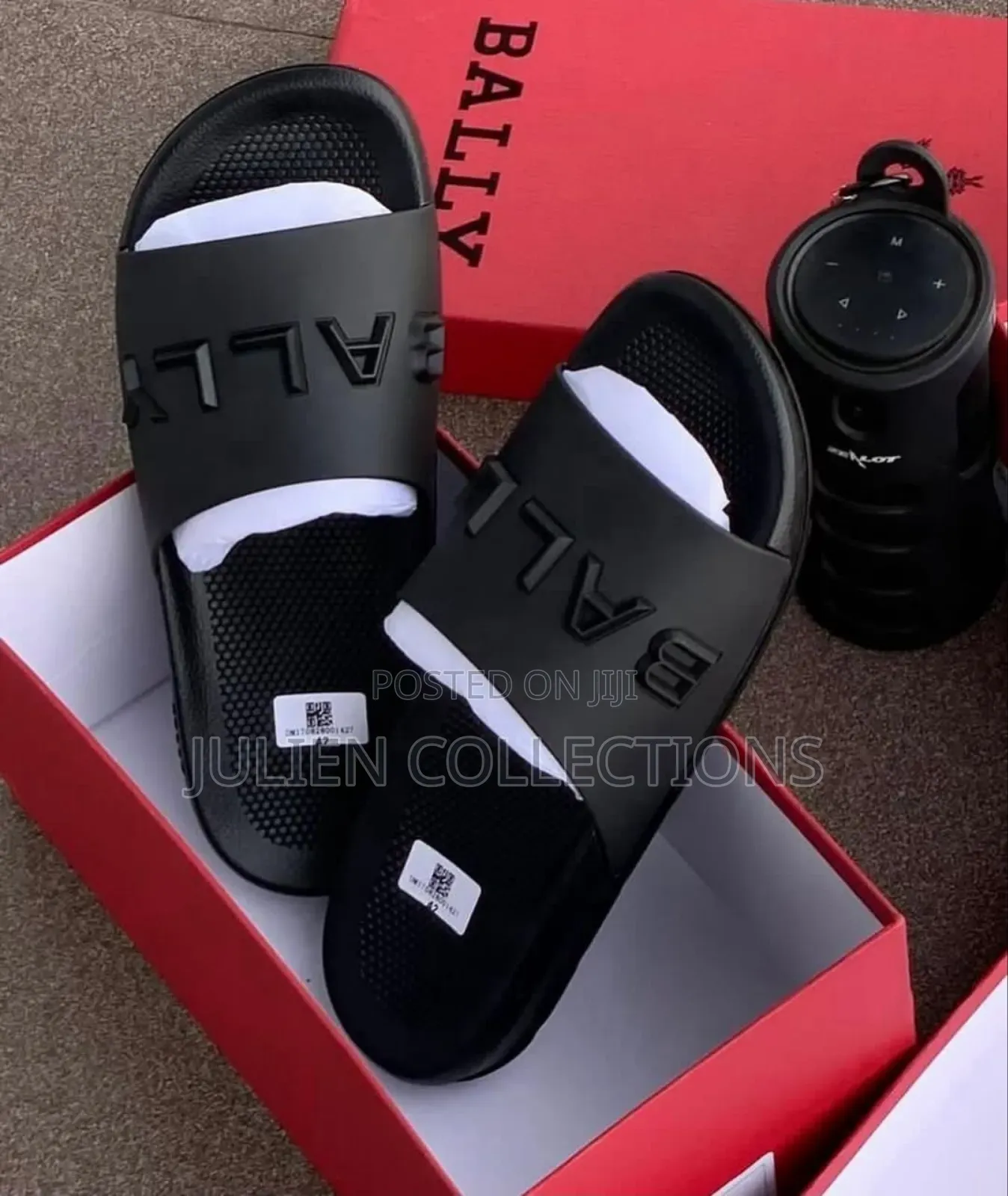 Bally Man Og Slides Green and Black