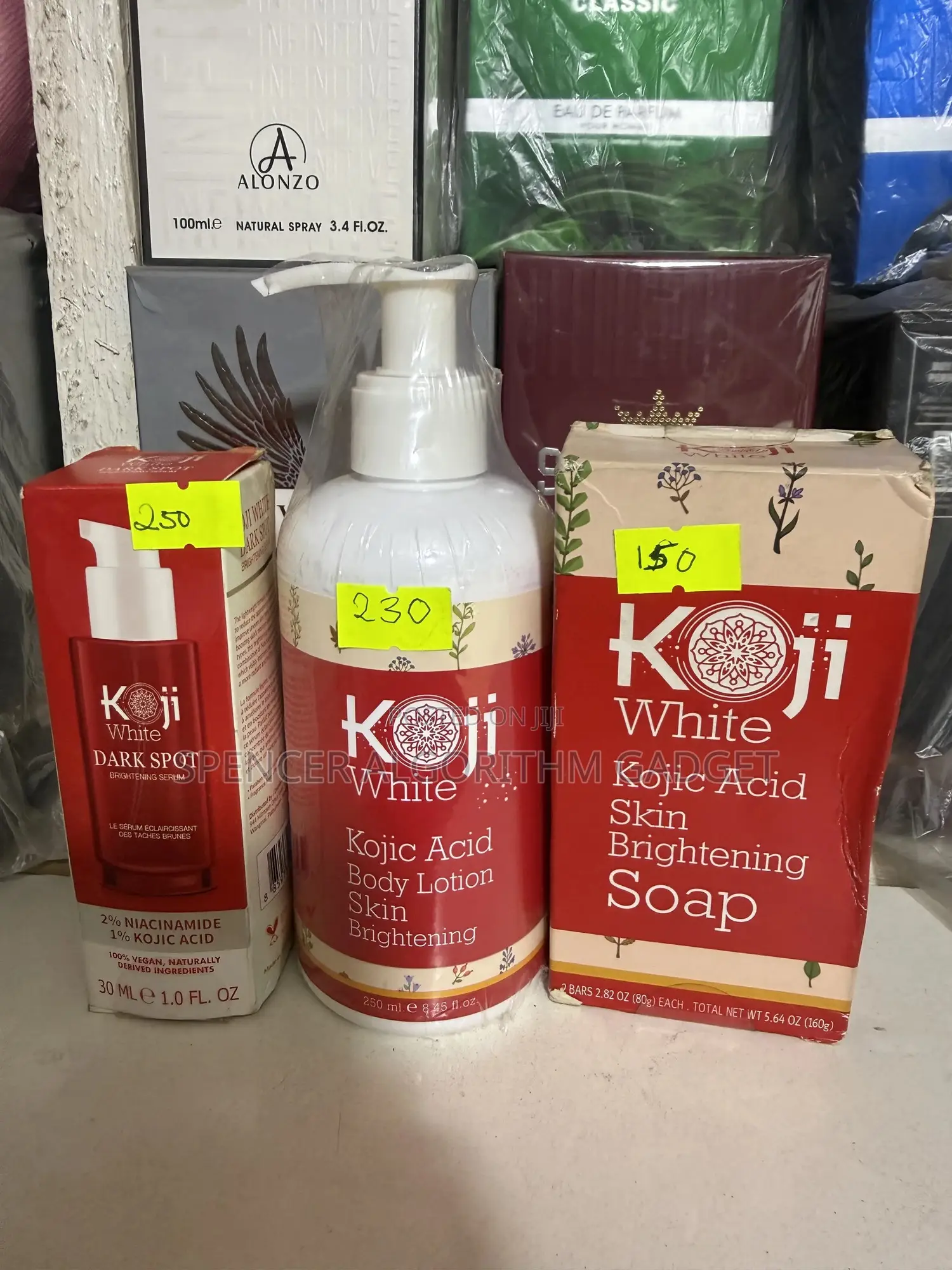 Koji White Kojic Acid Face Body Set