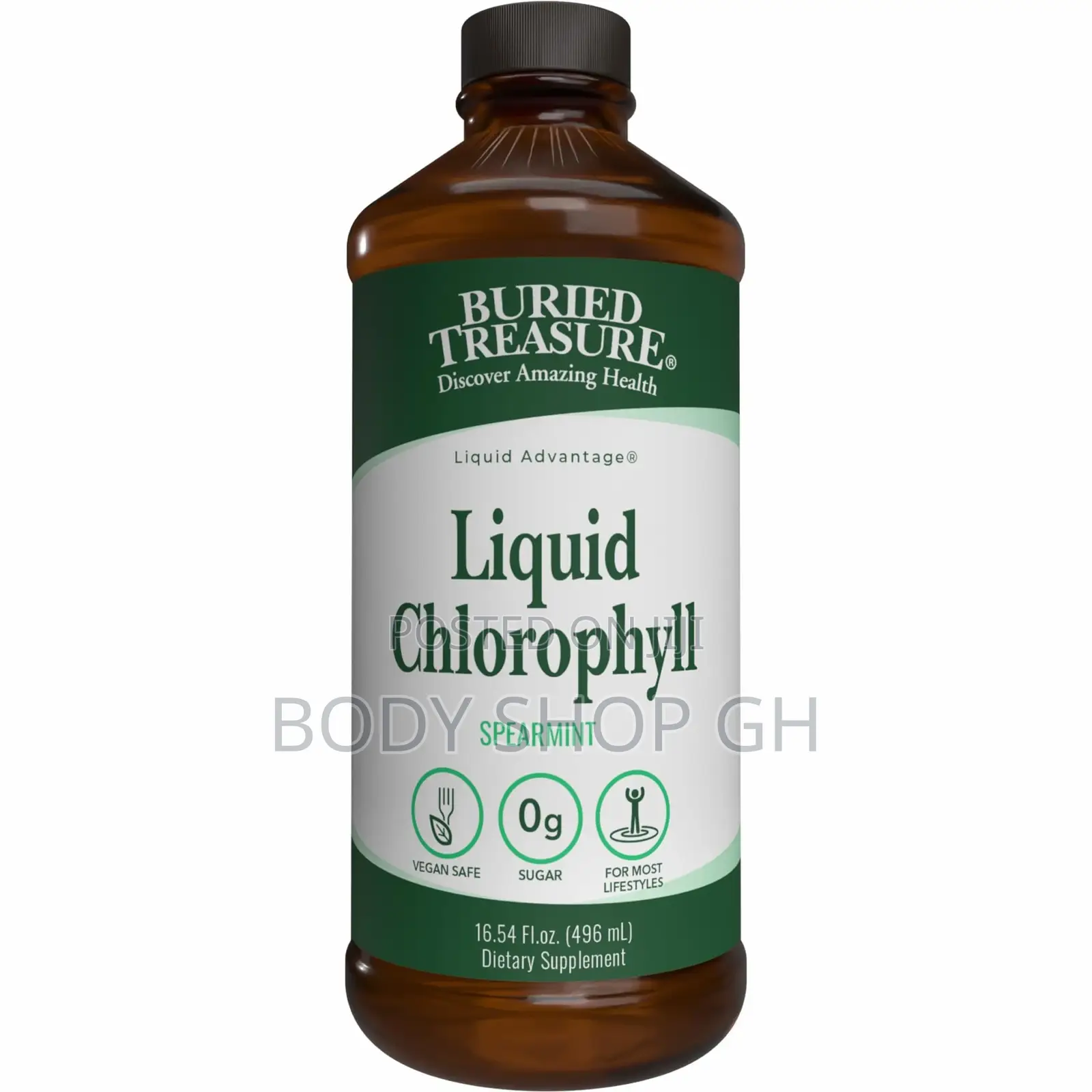 Iquid Chlorophyll 100mg Internal Detox - Natural Body Deodorant