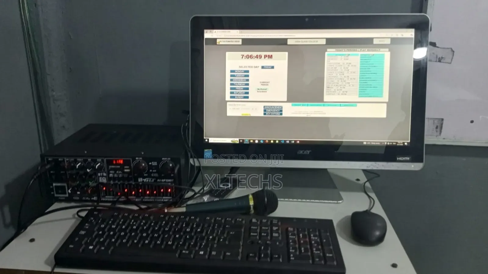 School Siren Setup - Automated System for Basic & Secondary Schools