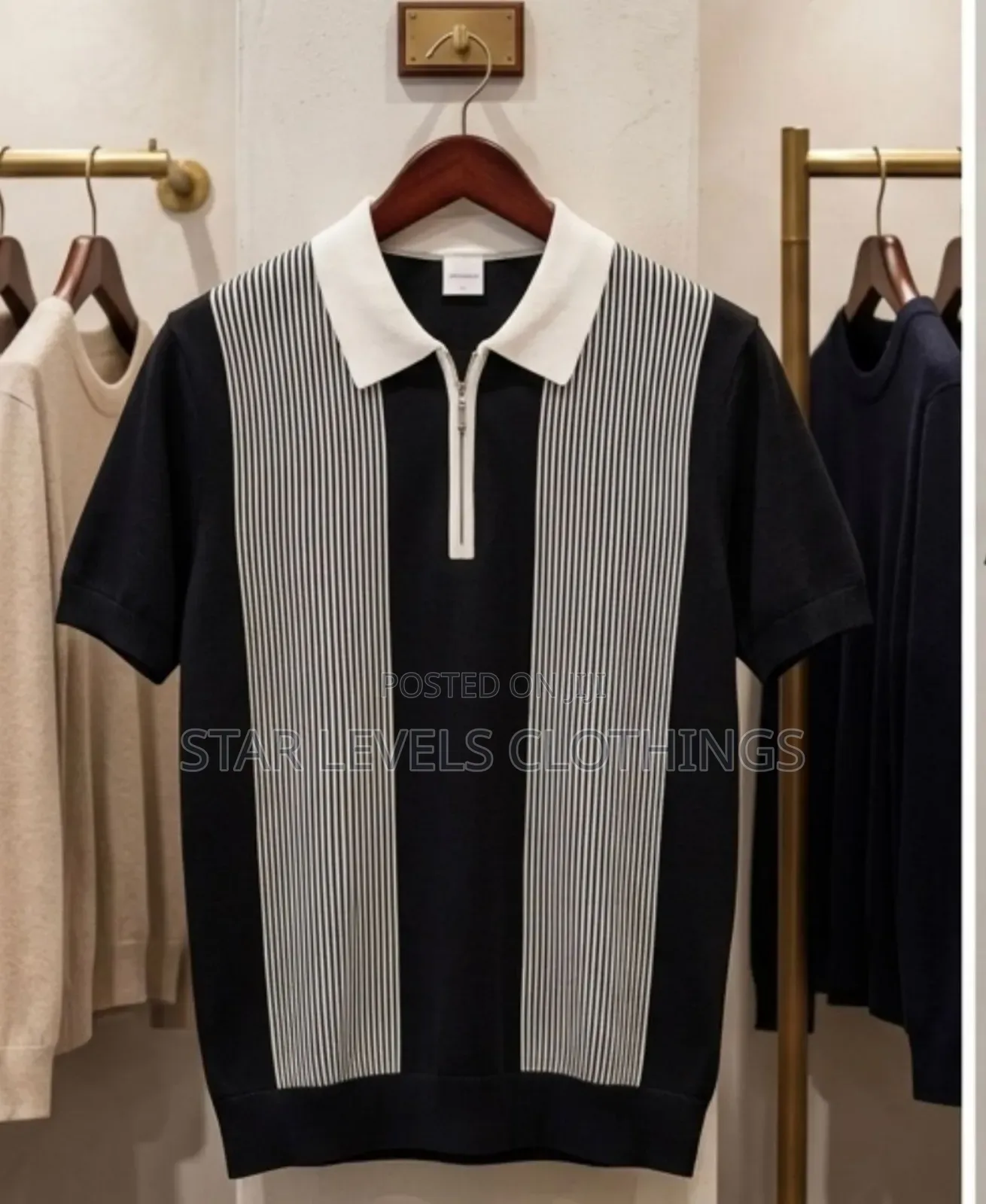 Neat Men's Knitted Shirts in Sizes