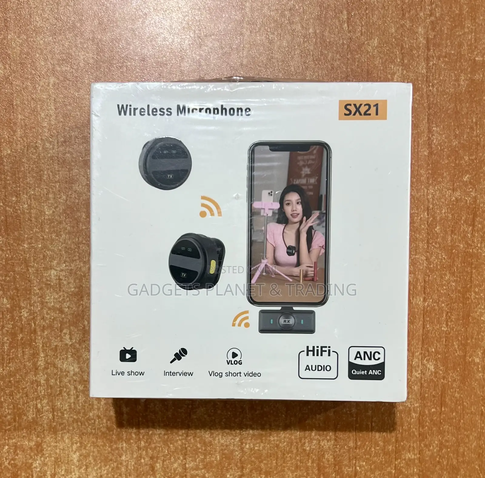2 in 1 Mini Wireless Lapel Microphone for Type C and iPhone - Sx21