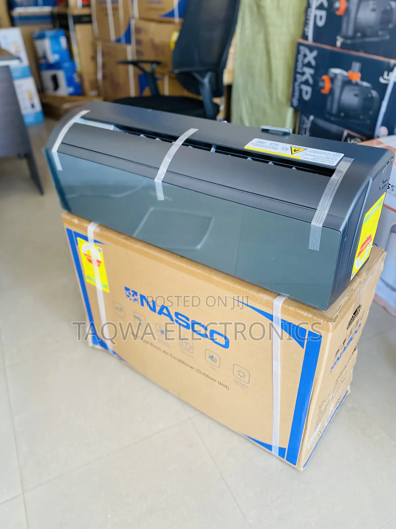 Stay Cool With Nasco 1.5hp Mirror Black Air Conditioner