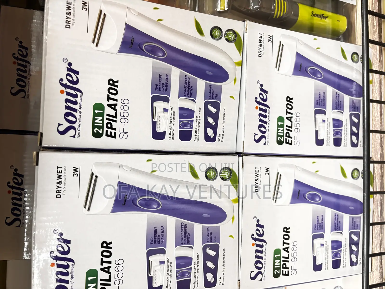 Sonifer 2in 1 Hair Epilator Shaver