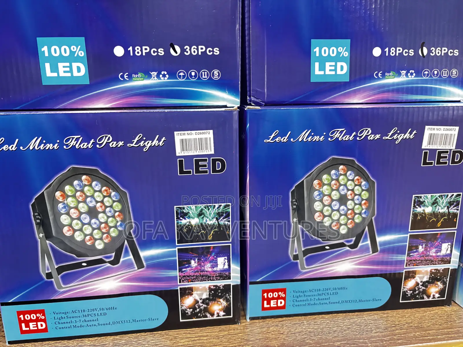 Led Color Charging Stage Lights Rgb