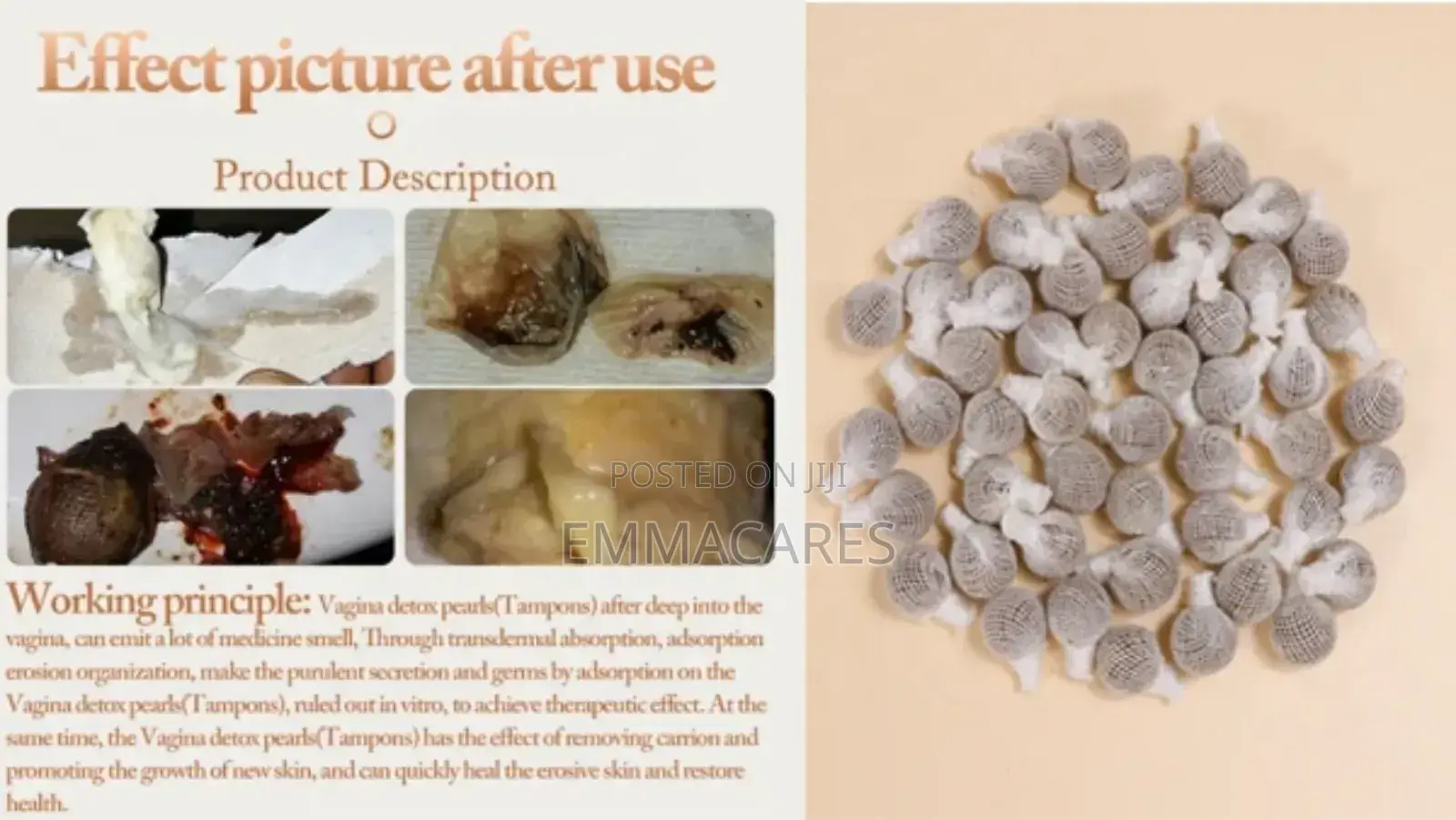 Yoni Detox Pearls. Natural Herbal Vagina Cleaner