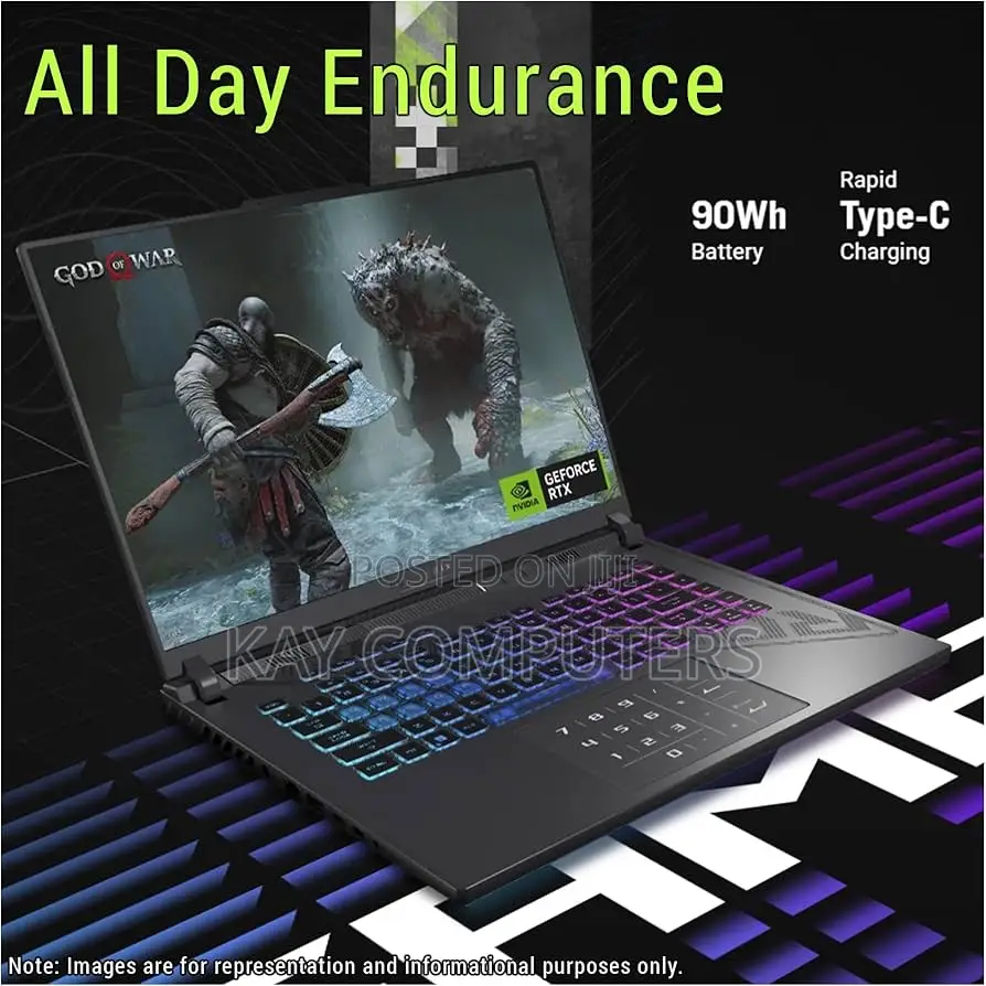 New Laptop Asus ROG Strix G16 G614 16GB AMD Ryzen 9 SSD 1T
