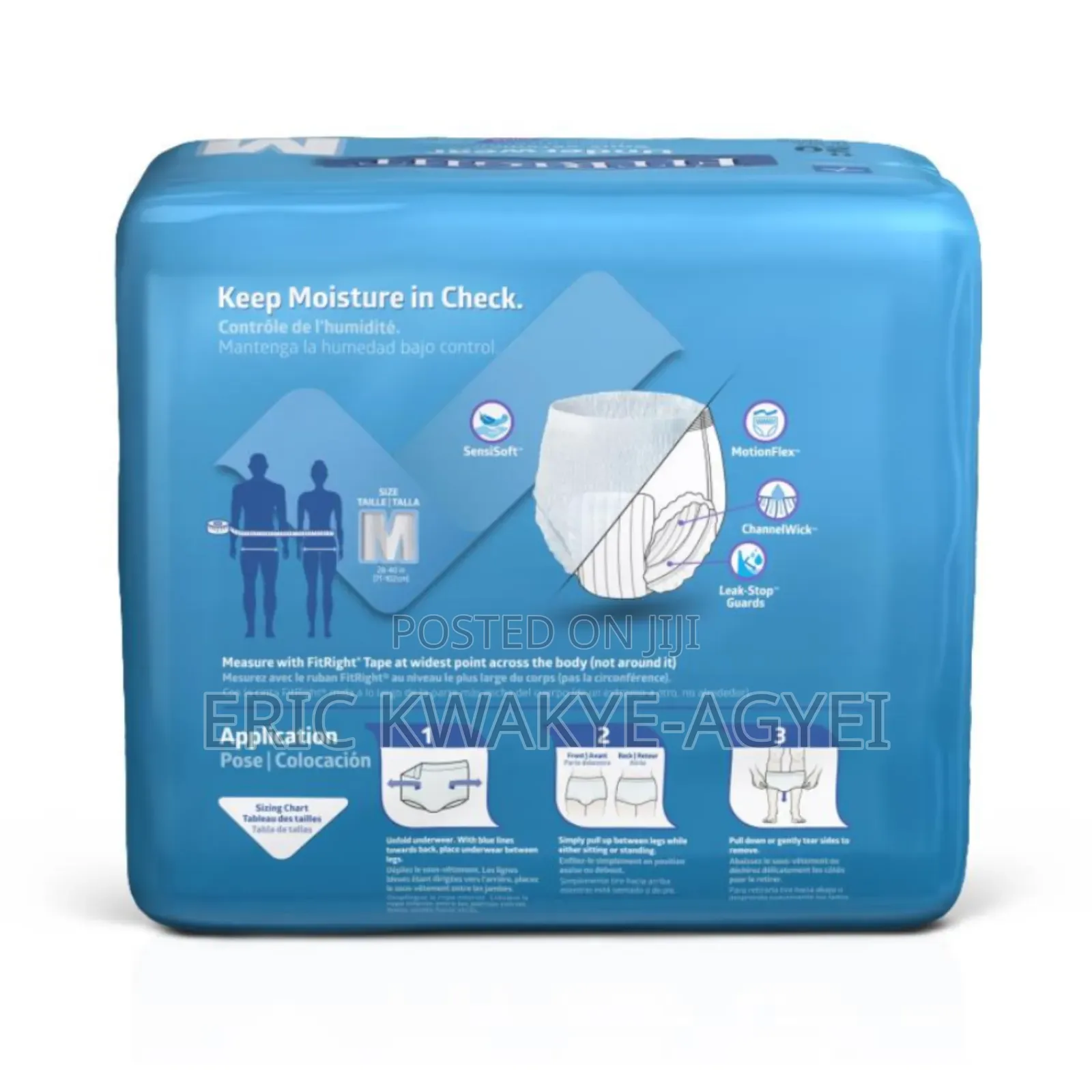 Fitright Ultra Underwear, Incontinence Supplies, Size M,