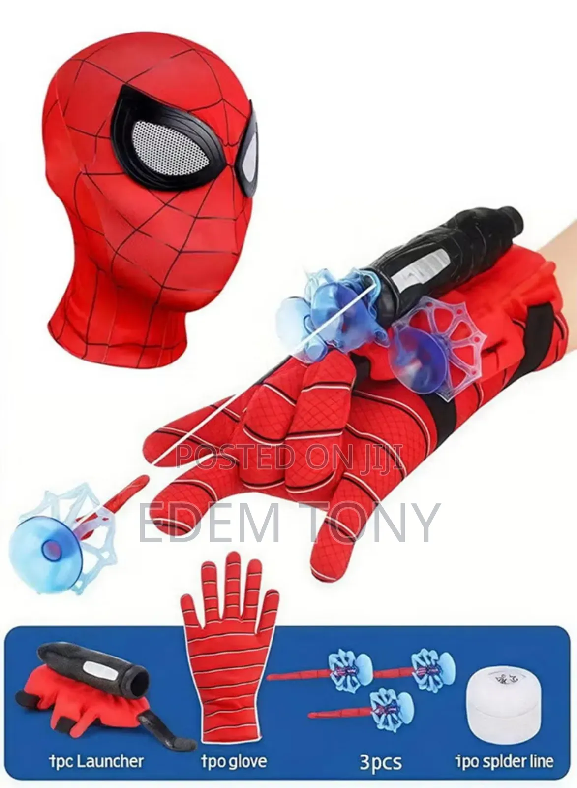 Spider-Man Role-Play Toy Set With Mask.