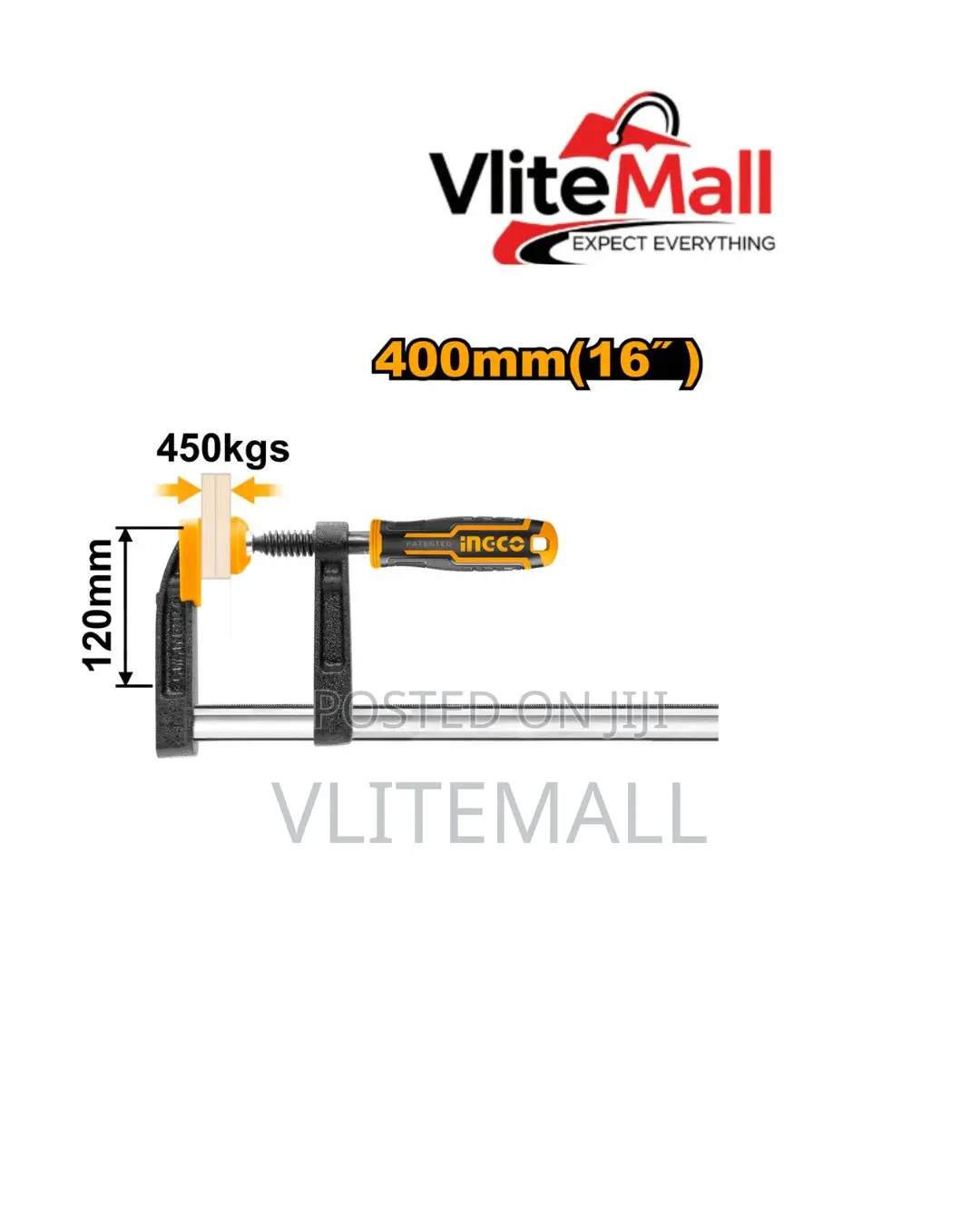 F-Clamp 120 X 400mm Hfc021204 Ing-Ht