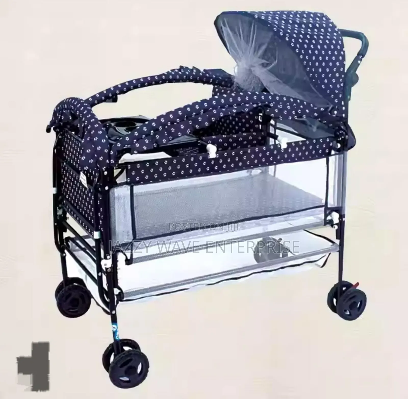 Wheel Baby Cot With Net