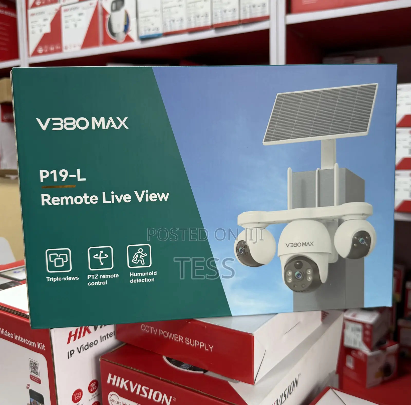 Solar 4g Camera 3lens 6mp V380 Max Audio Human Tracking 2 Way Audio