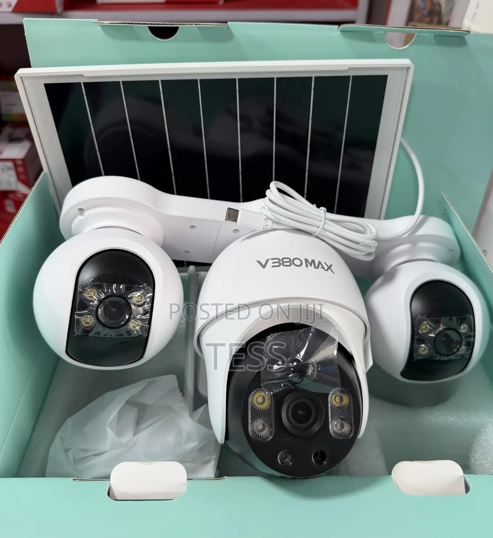 Solar 4g Camera 3lens 6mp V380 Max Audio Human Tracking 2 Way Audio