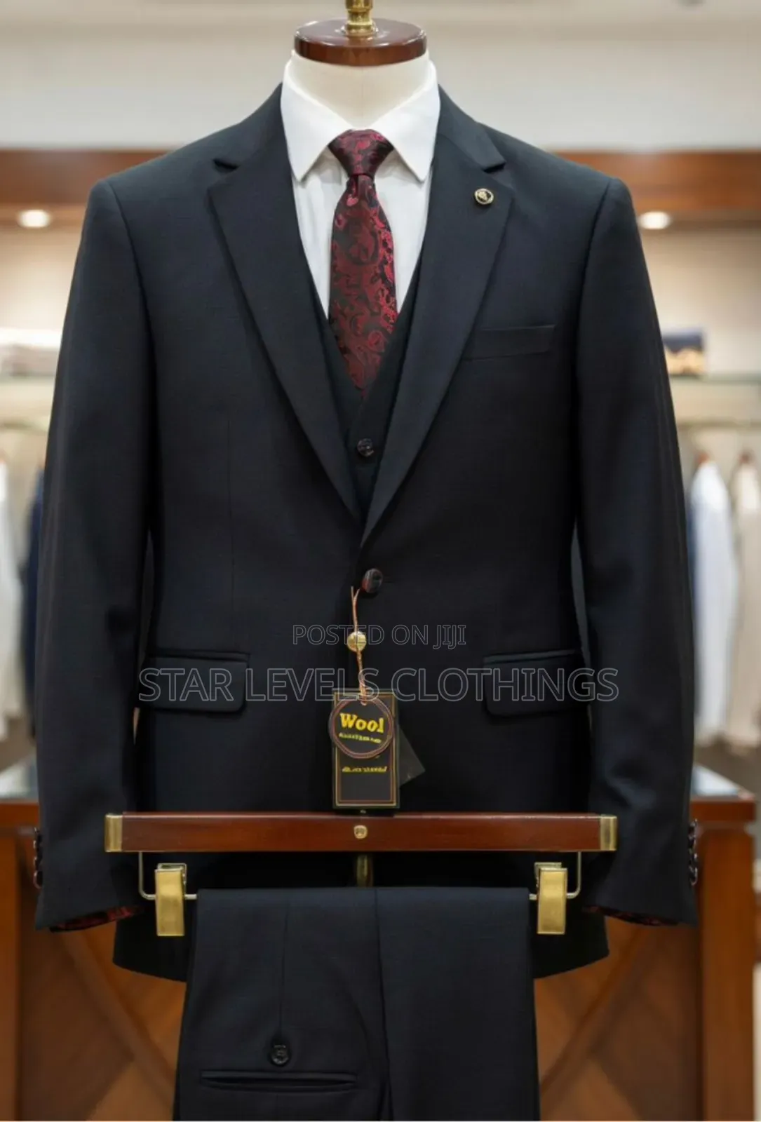 Black 3_pieces Suits Available in All Sizes ,Other Shades