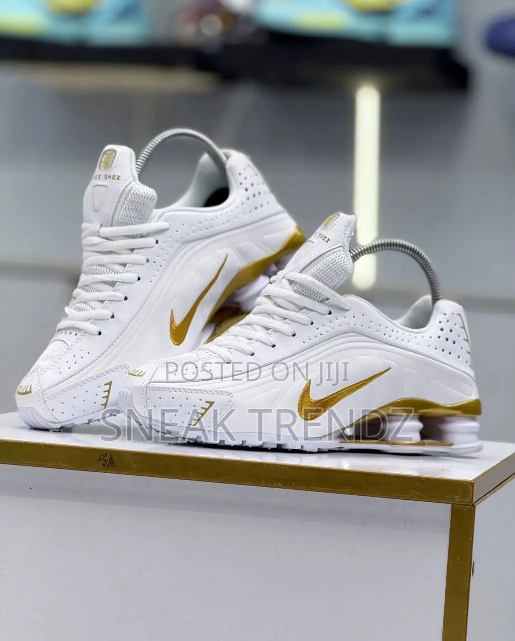 Nike Air Shox 2 White Gold