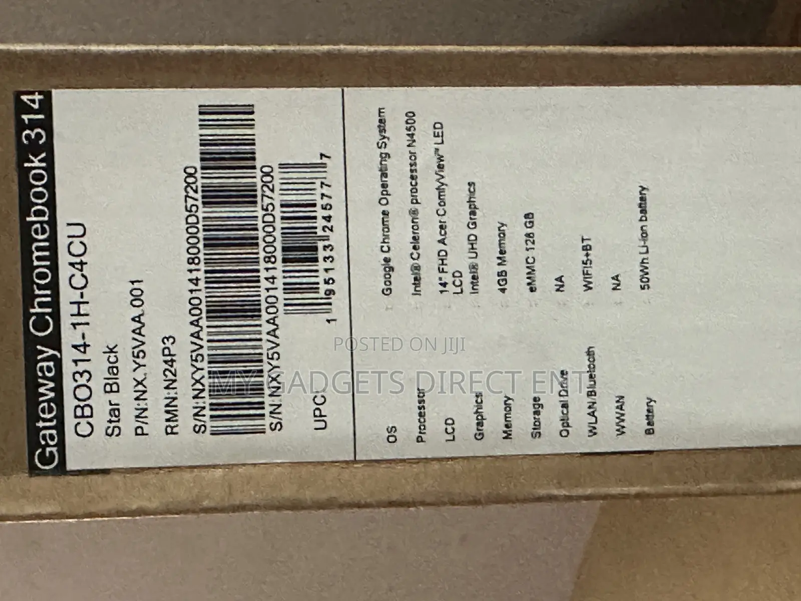 New Laptop Acer 4GB Intel Celeron eMMC 128GB