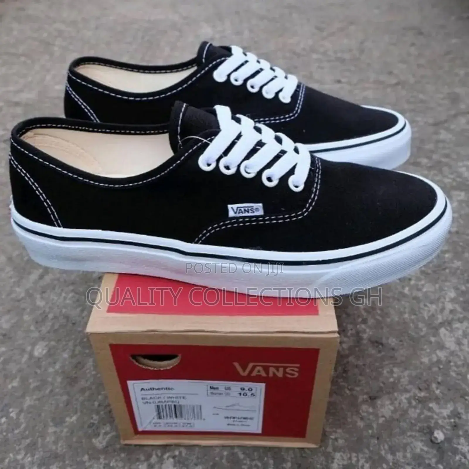 Vans Black and White