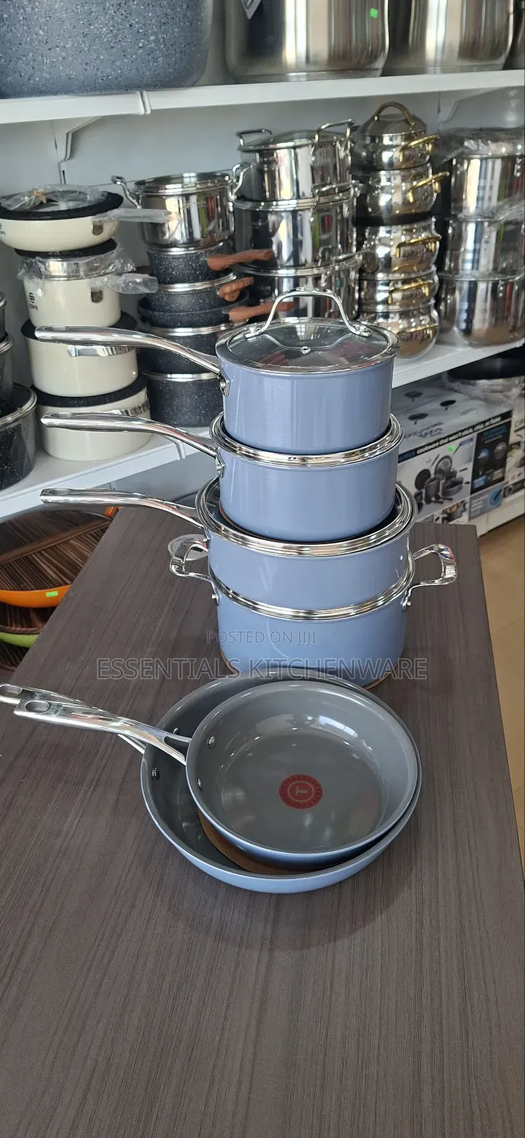 T-Fal Ceramic 10pcs Non-Stick Cookware Set