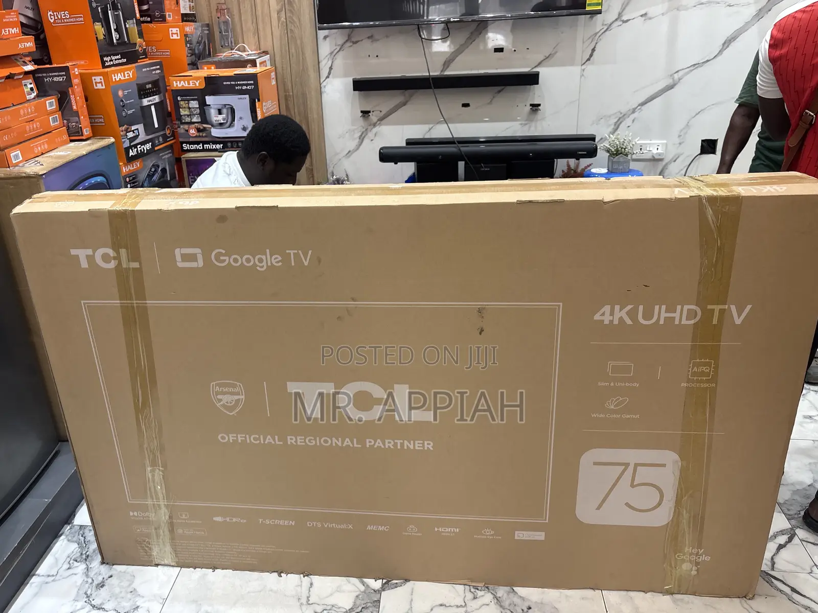 Shop Adorable TCL 75 Inches Smart Android Television(Black) 