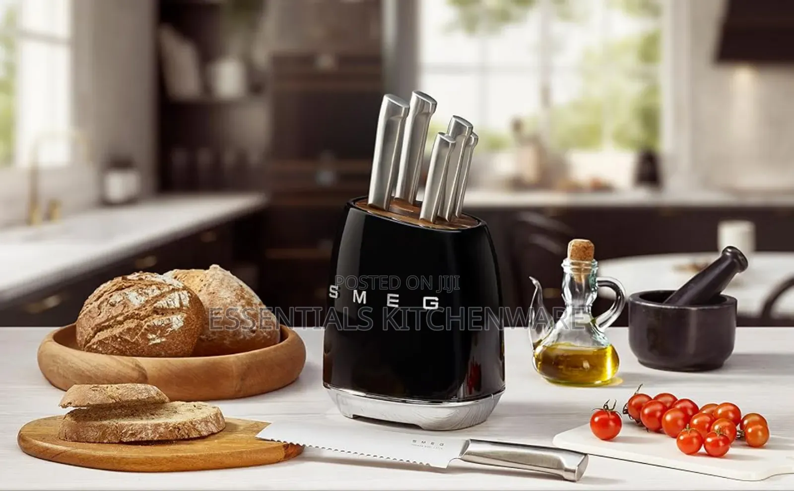 Smeg 6pcs Knife Set With Knife Block